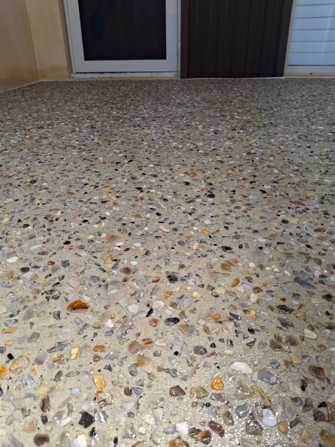Exposed aggregate entry surface in Perth